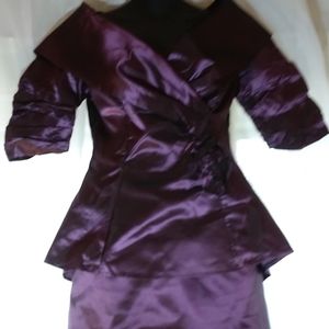 Vintage 80's Purple Formal Skirt Set/Wedding, Prom